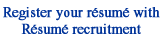 Register your resume with us